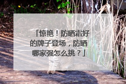 惊艳！防晒霜好的牌子登场，防晒哪家强怎么挑？