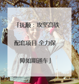 抚顺：攻坚高铁配套项目 全力保障如期通车