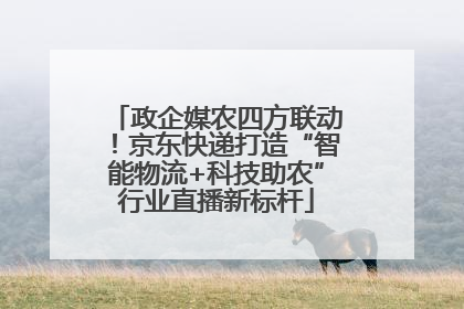 政企媒农四方联动！京东快递打造“智能物流+科技助农”行业直播新标杆