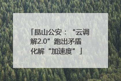 昆山公安：“云调解2.0”跑出矛盾化解“加速度”