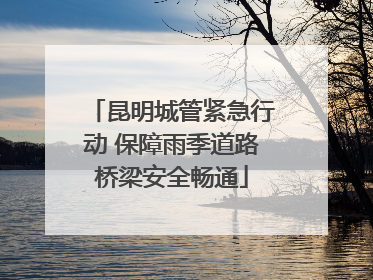 昆明城管紧急行动 保障雨季道路桥梁安全畅通