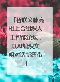智联文脉亮相上合组织人工智能论坛：以AI编织文明对话新纽带