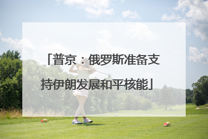 普京：俄罗斯准备支持伊朗发展和平核能