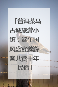 普洱茶马古城旅游小镇：端午国风盛宴邀游客共赏千年民俗