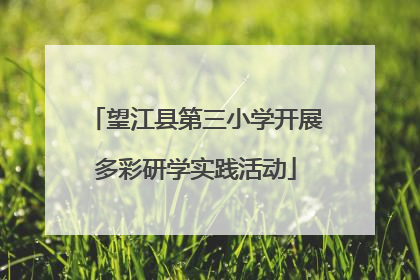 望江县第三小学开展多彩研学实践活动