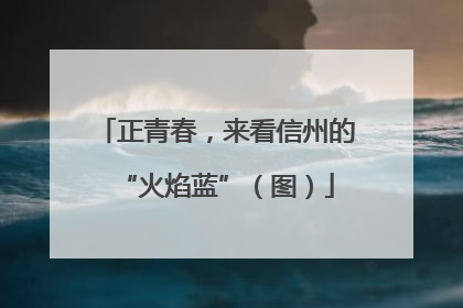 正青春，来看信州的“火焰蓝”（图）