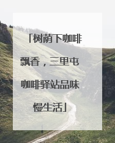 树荫下咖啡飘香，三里屯咖啡驿站品味慢生活