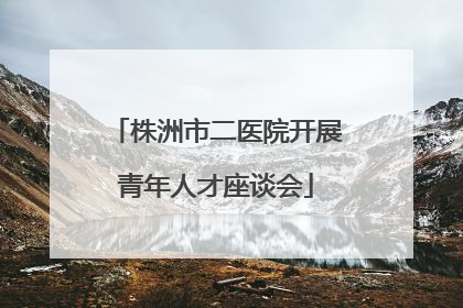 株洲市二医院开展青年人才座谈会