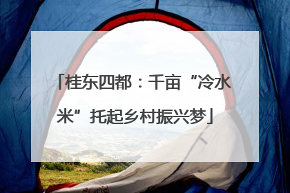 桂东四都：千亩“冷水米”托起乡村振兴梦