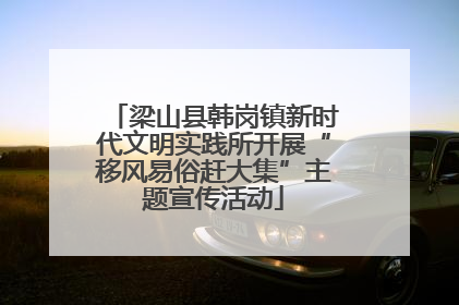 梁山县韩岗镇新时代文明实践所开展“移风易俗赶大集”主题宣传活动