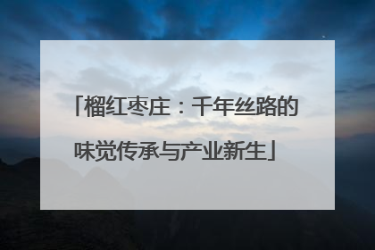 榴红枣庄：千年丝路的味觉传承与产业新生