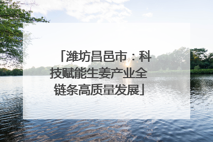 潍坊昌邑市：科技赋能生姜产业全链条高质量发展