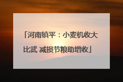 河南镇平：小麦机收大比武 减损节粮助增收