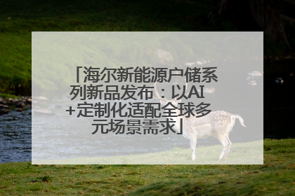 海尔新能源户储系列新品发布：以AI+定制化适配全球多元场景需求