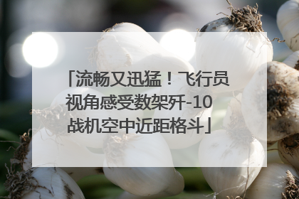 流畅又迅猛！飞行员视角感受数架歼-10战机空中近距格斗
