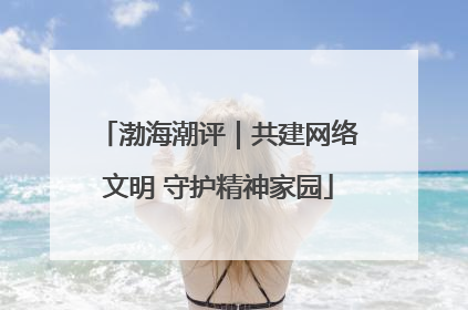 渤海潮评｜共建网络文明 守护精神家园