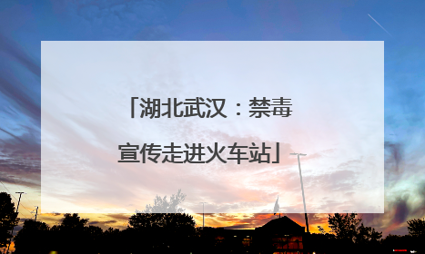 湖北武汉：禁毒宣传走进火车站
