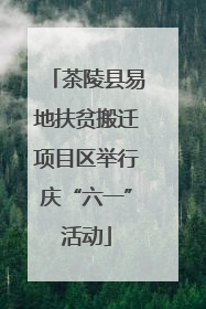 茶陵县易地扶贫搬迁项目区举行庆“六一”活动