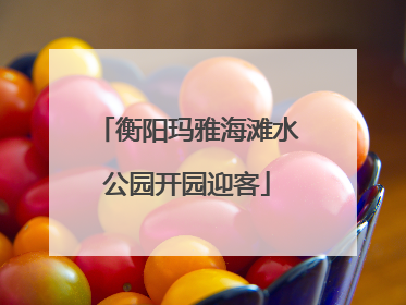 衡阳玛雅海滩水公园开园迎客