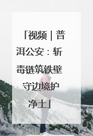 视频｜普洱公安：斩毒链筑铁壁 守边境护净土