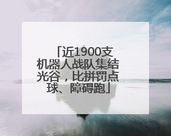 近1900支机器人战队集结光谷，比拼罚点球、障碍跑