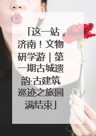 这一站，济南！文物研学游｜第一期古城遗韵·古建筑巡迹之旅圆满结束