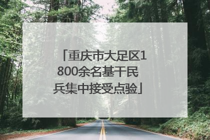 重庆市大足区1800余名基干民兵集中接受点验