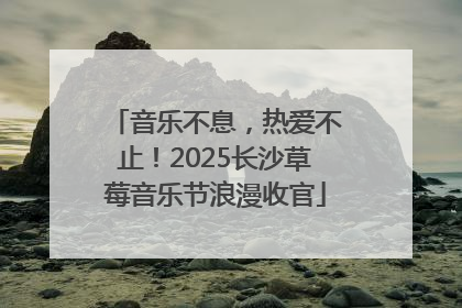 音乐不息，热爱不止！2025长沙草莓音乐节浪漫收官