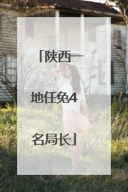 陕西一地任免4名局长