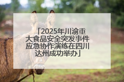 2025年川渝重大食品安全突发事件应急协作演练在四川达州成功举办