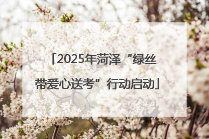 2025年菏泽“绿丝带爱心送考”行动启动