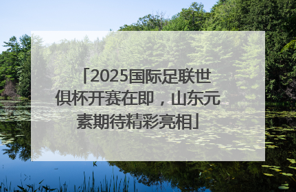 2025国际足联世俱杯开赛在即，山东元素期待精彩亮相