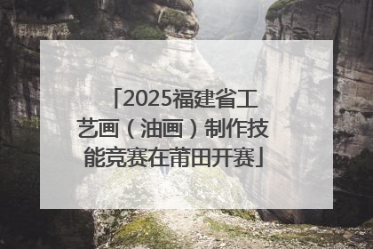 2025福建省工艺画（油画）制作技能竞赛在莆田开赛