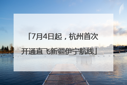 7月4日起，杭州首次开通直飞新疆伊宁航线