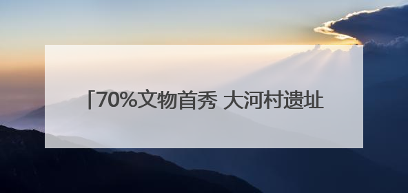 70%文物首秀 大河村遗址博物馆新馆6月14日开馆