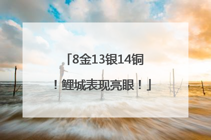 8金13银14铜！鲤城表现亮眼！