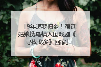 9年逐梦归乡！宿迁姑娘携乌镇入围戏剧《寻找戈多》回家