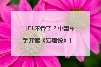F1不香了？中国车手开读《爱莲说》