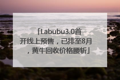 Labubu3.0首开线上预售，已排至8月，黄牛回收价格腰斩