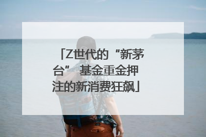 Z世代的“新茅台” 基金重金押注的新消费狂飙